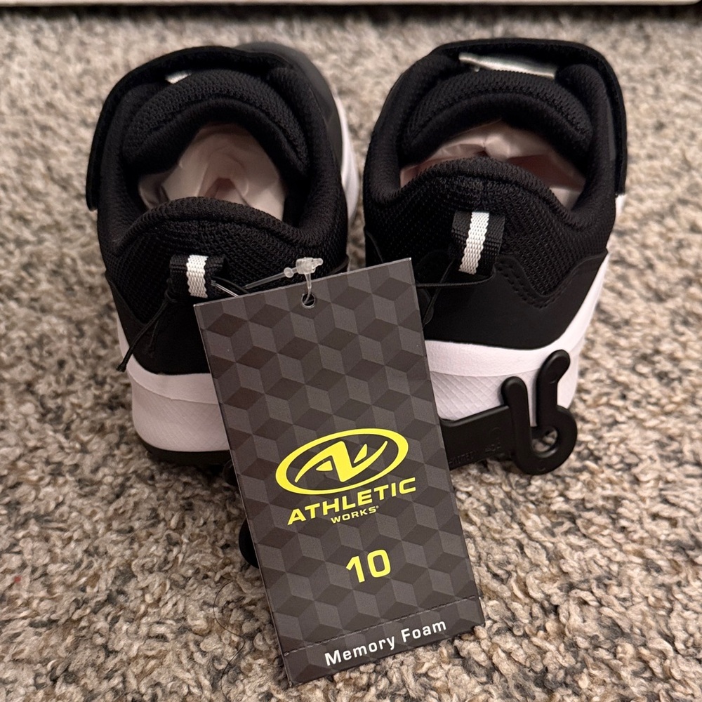 Athletic Works Kids Black and White Sneakers